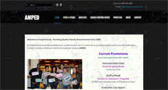 Desktop Screenshot of ampedevents.com