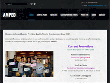 Tablet Screenshot of ampedevents.com